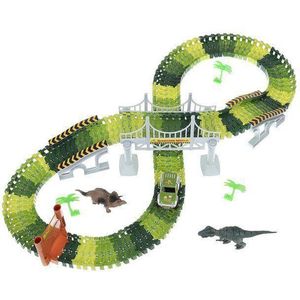 Autobaan met Dinosaurussen Racebaan Jungle met Dino's en meer accessoires
