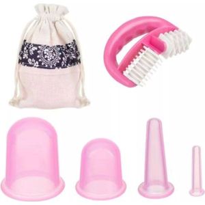 Soulima - Siliconen Chinese Cups en Massager Set - 4 Stuks - Hoogwaardig Siliconen