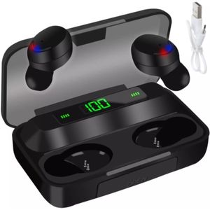 ISO TRADE Hoofdtelefoon merk model draadloze hoofdtelefoon met een powerbank