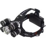 B-Long Cree XML T6 Hoofdlamp - Zwart - Oplaadbaar - Waterbestendig - Outdoor - Survival - Kantelbaar