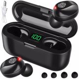 Izoxis - Draadloze Bluetooth Oordopjes - Zwart - Inclusief Powerbank