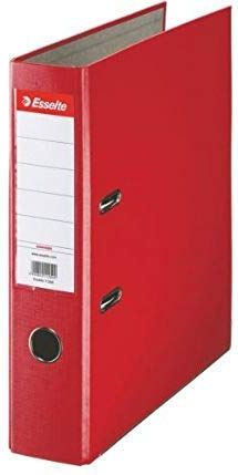 Ordner Plastik Eco mit Schlitzen A4 75mm rot