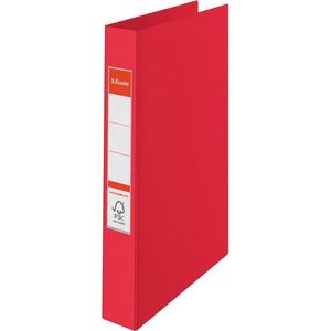 Esselte Vivida Duurzame Kunststof 2-Rings Ringband voor 190 A4 Vel - Rugbreedte van 42mm - Rood
