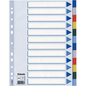 10 X Esselte tabbladen 12 tabs (15262)