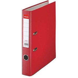 25 x Esselte Ordner Plastik Eco mit Schlitzen A4 50mm rot