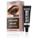 Revers - Eyebrow Henna Pro Colours - Donkerbruin - Wenkbrauwverf - 15ml