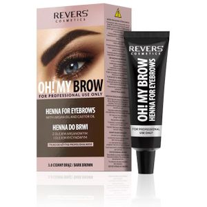 Revers - Eyebrow Henna Pro Colours - Donkerbruin - Wenkbrauwverf - 15ml
