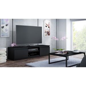 Top E Shop Rtv140 Czarny 2 Shelves Tv-standaards