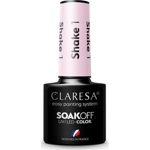 Claresa - Shake 1 - UV/LED Gellak - Milkshake Roze - 5ml