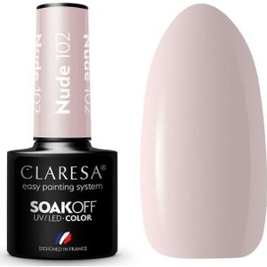 Claresa - Nude 102 - UV/LED Gellak - 5ml - Lavendel