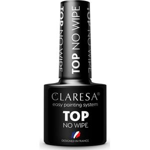 Claresa - UV/LED Top No Wipe Top Coat Gel - 5 g - Voor Nagels - Zorgt Voor Glans