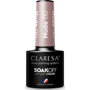Claresa - Nude 110 - UV/LED Gellak - 5ml - Romige Beige Kleur