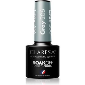 Claresa SoakOff UV/LED Color Savanna Vibes Gel Nagellak Tint Gray 206 5 g