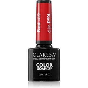 Claresa Soak Off UV/LED rood hybrid lacquer 419 5g