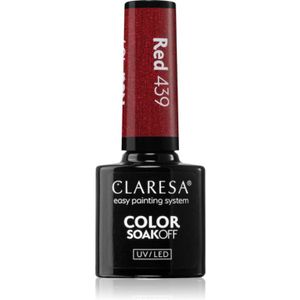Claresa - SoakOff UV/LED Color Gel Nagellak - Tint Red 439 - 5 g