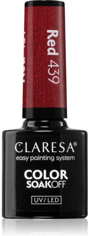 Claresa - SoakOff UV/LED Color Gel Nagellak - Tint Red 439 - 5 g