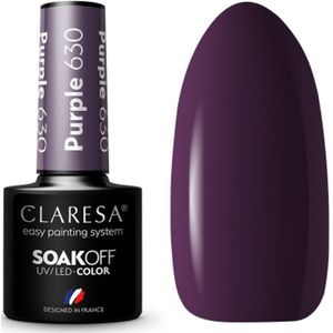 Claresa uv/led gellak 5ml purple 630 classic look