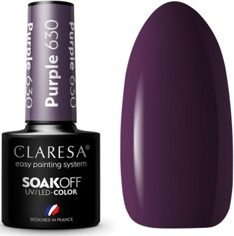Claresa uv/led gellak 5ml purple 630 classic look