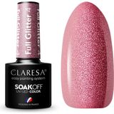 Claresa uv/led gellak 5ml full glitter 4 cool pink