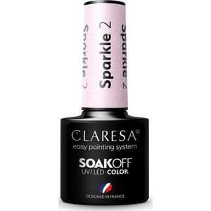 Claresa - SoakOff UV/LED Color Sparkle Gel Nagellak - Tint 2 - 5 g