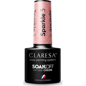 Claresa - SoakOff UV/LED Color Sparkle Gel - Nagellak - 5 g