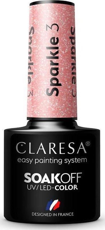 Claresa - SoakOff UV/LED Color Sparkle Gel - Nagellak - 5 g