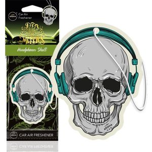 AROMA Dia de los Muertos Auto Luchtverfrisser Stoere Schedel - Headphones Skull