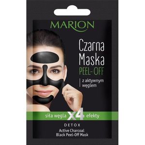 Marion - Detox Peel-Off Mask - Zwart - Actief Houtskool - 6g