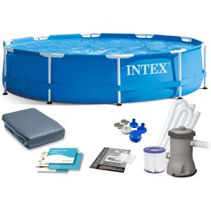 Intex opzetzwembad - 305cmx76cm - filterpomp & accessoires