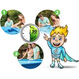 Intex opzetzwembad - 366x76 cm - blauw - filterpomp & accessoires