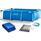 Intex opzetzwembad - 220x60cm - incl grondzeil - blauw