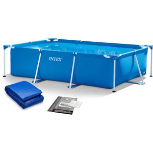 Intex opzetzwembad - 305x200x75cm - blauw - incl reparatiekit