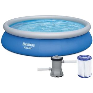 Opblaaszwembad - Rond - Verfrissend Plezier - Geschikt voor Volwassenen en Kinderen