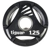 TIGUAR Olympic Plate PU 1,25 kg TI-WTPU00125 Trainingsaccessoires, volwassenen, uniseks, meerkleurig (meerkleurig), eenheidsmaat