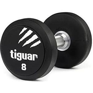 TIGUAR Dumbbell PU 8 kg TI-WHPU0080 Halters, volwassenen, uniseks, meerkleurig, één maat