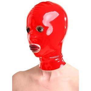 Anita Berg masker van 100% latex, maat: XL kleur: rood, 74 g