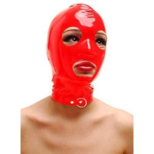 Anita Berg masker van 100% latex, maat: M kleur: rood, 98 g