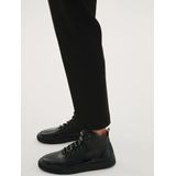 Casual schoenen - Zwart - Herensneakers - Hoogwaardig Leer en Lakleer