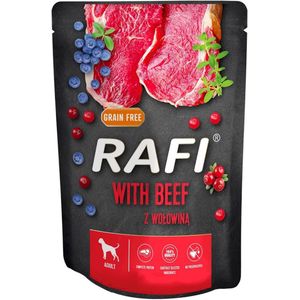 DOLINA NOTECI RAFI Nat hondenvoer Rundvlees, bosbes, cranberry 300 g