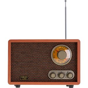 Adler Retro Radio mit Bluetooth und Teleskopantenne FM/AM 10W RMS Bass/Höhenkontrolle AD1171