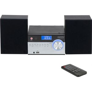 Camry CR 1173 Draagbaar Stereo Systeem Analoog & Digitaal (Bluetooth, CD Speler, 2x 5 W), Stereosysteem, Zilver, Zwart