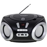 Adler AD 1181 Boombox (USB / AUX Anschluß, FM Radio, CD-Player, MP3, Batterie oder Strom)