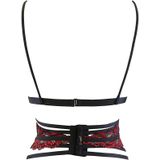 Luxe Bustier Arianna Zwart/rood