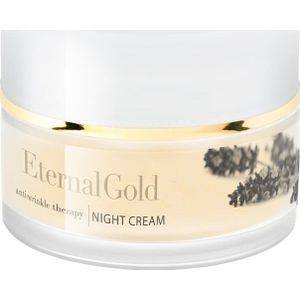 Organique Eternal Gold Anti-Wrinkle Therapy Anti-Rimpel Nachtcrème  voor Droge tot Gevoelige Huid 50 ml