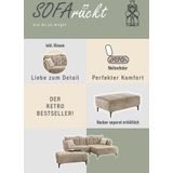 Jockenhöfer Gruppe Ecksofa Salo L-Form, im Retrolook mit Wellenfederung und frei im Raum stellbar