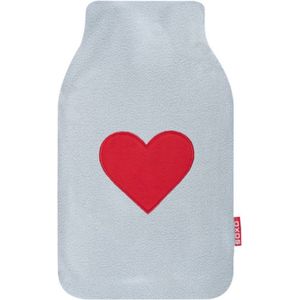 Valentijn cadeau - Warmwaterkruik - Kruik met hoes - Grijs - One Size