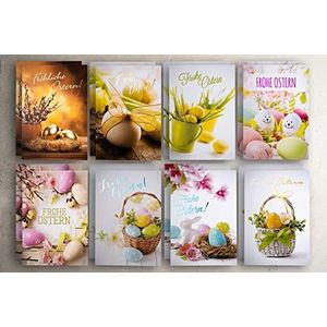 Art Nuvo - Set van 16 exclusieve ansichtkaarten voor Pasen - DIN A6 - 105 x 148 mm - EE_WID
