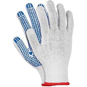 Reis RDZNN8 beschermende handschoenen maat 8, wit/blauw, 12 stuks