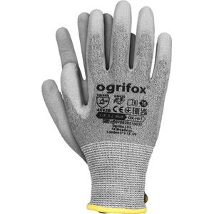 Ogrifox OX-HIIT Nylon Handschoenen, Handschoenen, Werkhandschoenen Ox.12.964 Hiit, Staalgrijs, 10 Maat, 120 Paar