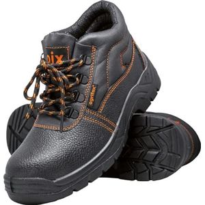 Ogrifox OX-OIX-T-SB Werkschoenen voor Heren | Dames | Veiligheidsschoenen | Veiligheidsschoenen | ISO EN20345 | Zwart-Oranje | Maat 37